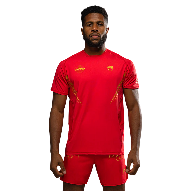 Venum X WOW FC Dry-Tech T-shirt Fiery Red