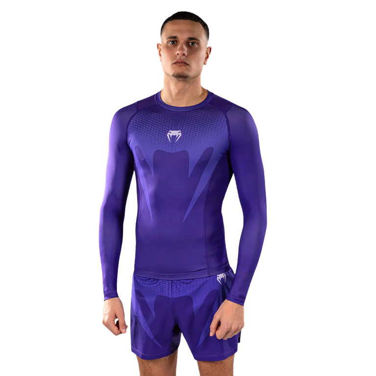 Venum Rashguard No Gi Long Sleeve Purple