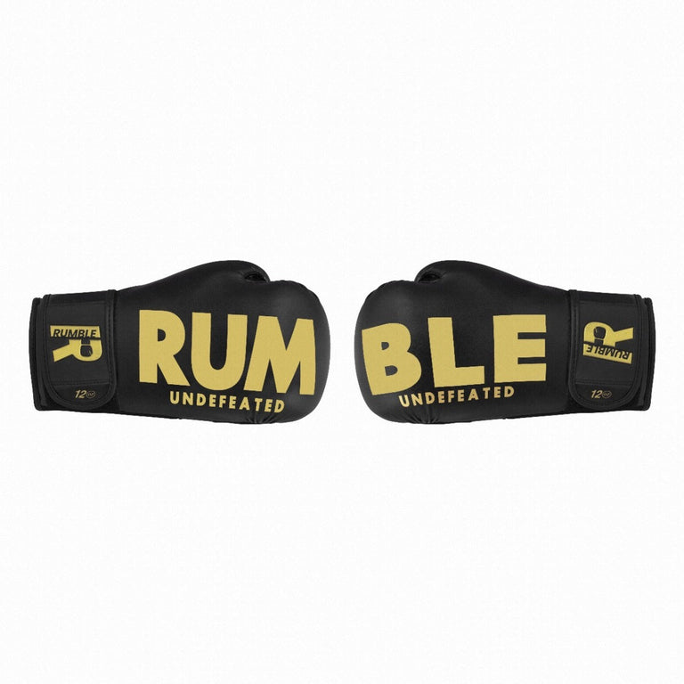 Rumble Boxing gloves PU Undefeated Black/Gold