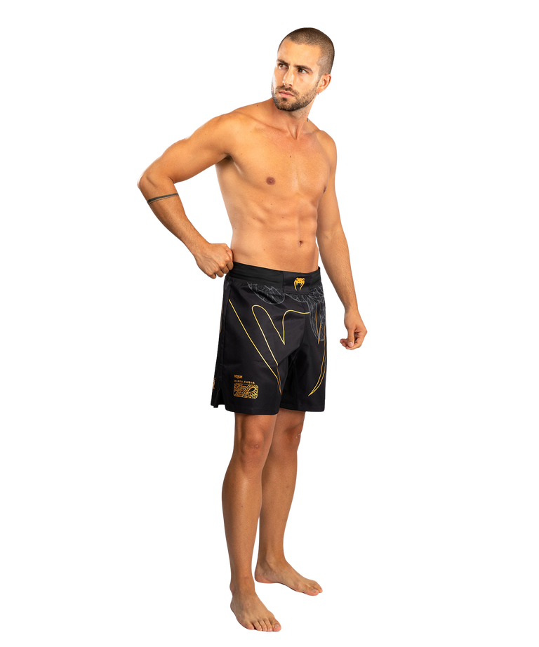 Venum Fightshort Serpenti Black/Silver/Gold