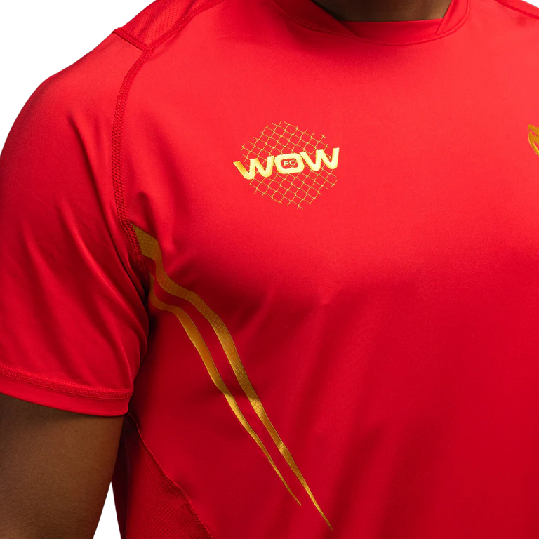 Venum X WOW FC Dry-Tech T-shirt Fiery Red