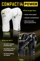 Hit N Move Bag and Conditioning Boxing Gloves Compact 14oz White