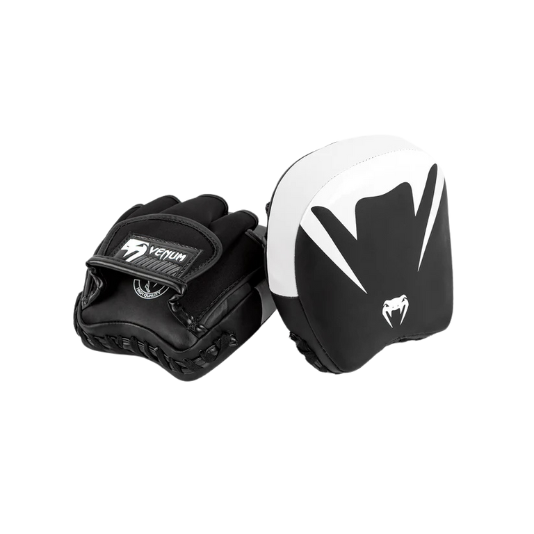 Venum Mini Elite Thick Coaching Hand Pads Black/White