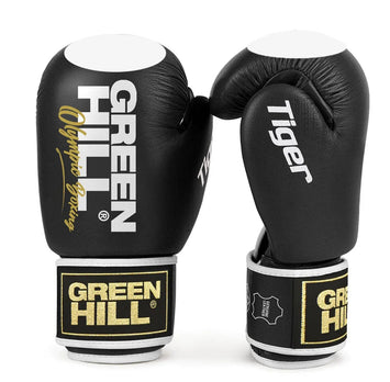 Green Hill Boxing Gloves Tiger Black Target