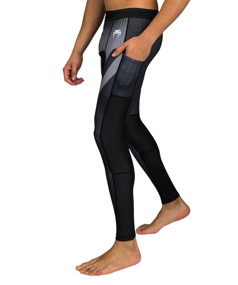 Venum Spats No Gi Black/Silver Grey