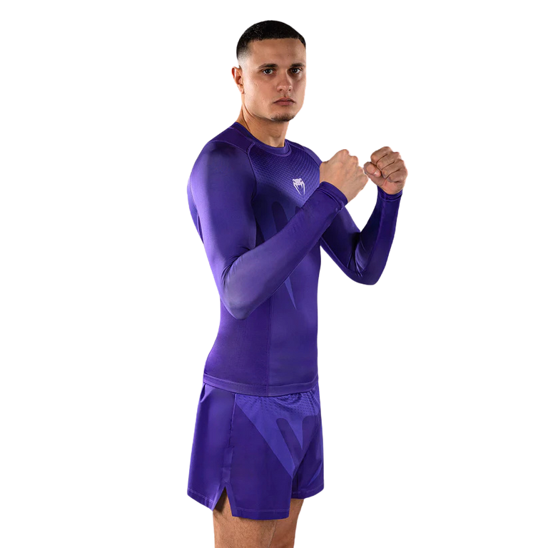 Venum Rashguard No Gi Long Sleeve Purple