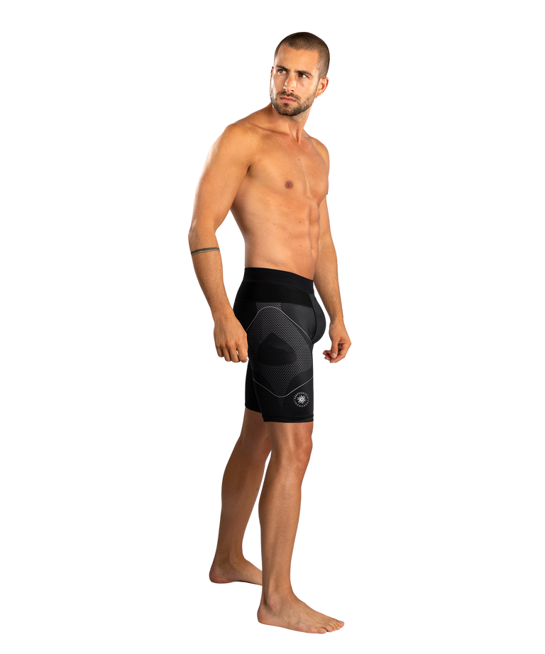 Venum Vale Tudo Short Nexus Black/Silver
