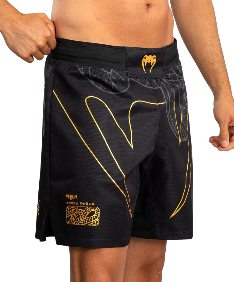 Venum Fightshort Serpenti Black/Silver/Gold