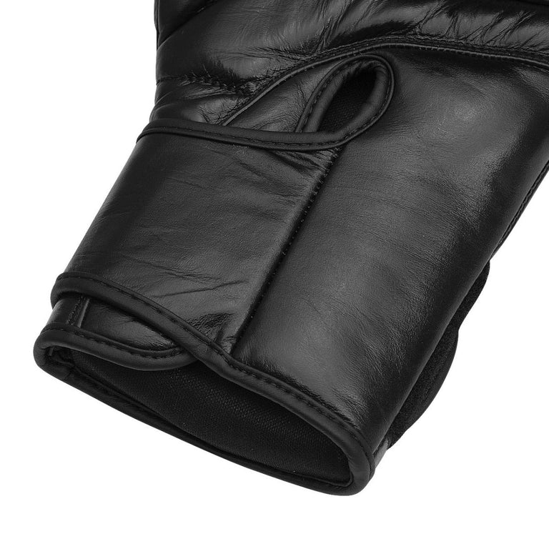 Rumble Boxing Gloves Leather R-Line Black
