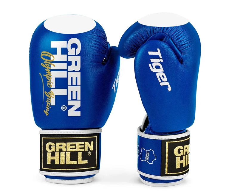 Green Hill Boxing Gloves Tiger Blue Target
