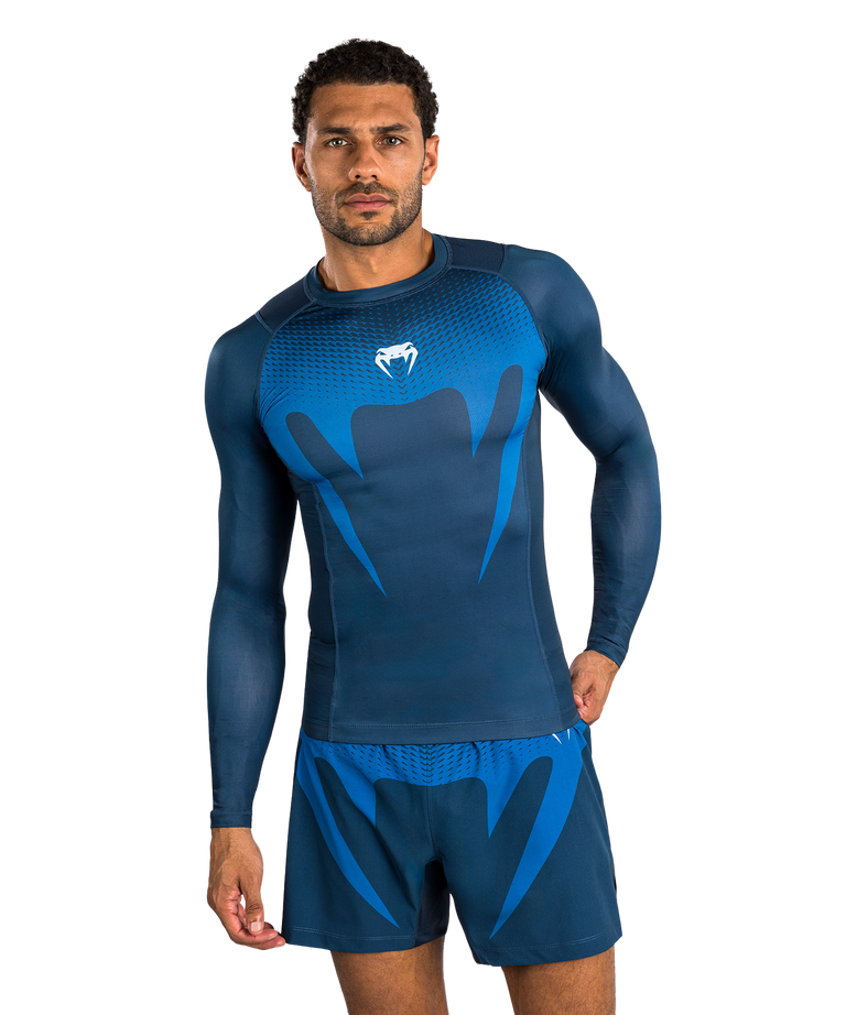 Venum Rashguard No Gi Long Sleeve Indigo
