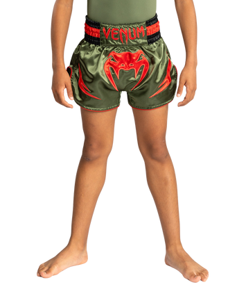 Venum Kickboxing Shorts Inferno Army Green/Orange