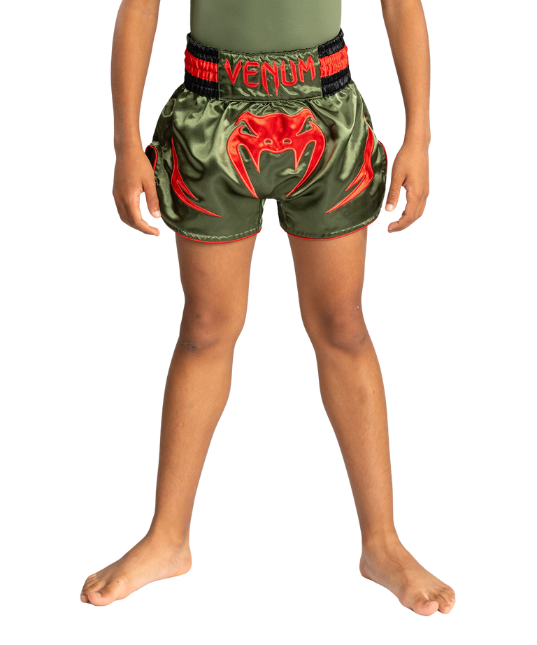 Venum Kickboxing Shorts Inferno Army Green/Orange