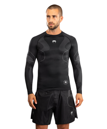 Venum Rashguard Nexus Long Sleeve Black/Silver