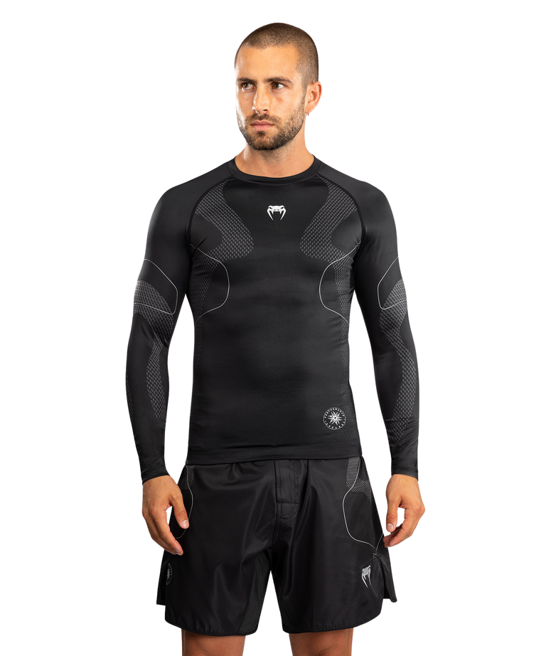 Venum Rashguard Nexus Long Sleeve Black/Silver