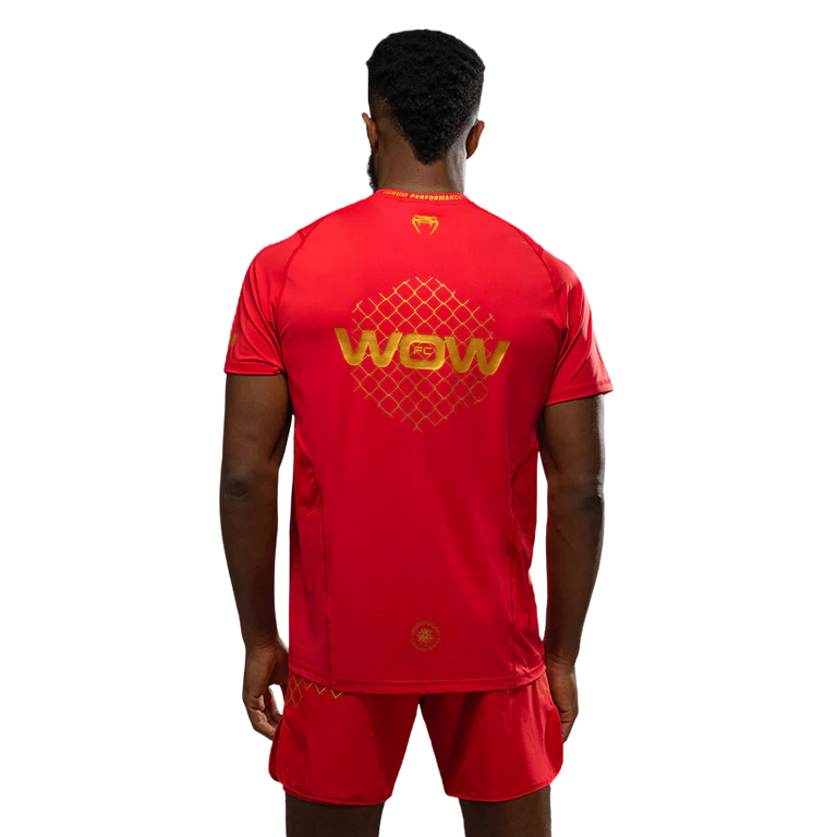 Venum X WOW FC Dry-Tech T-shirt Fiery Red