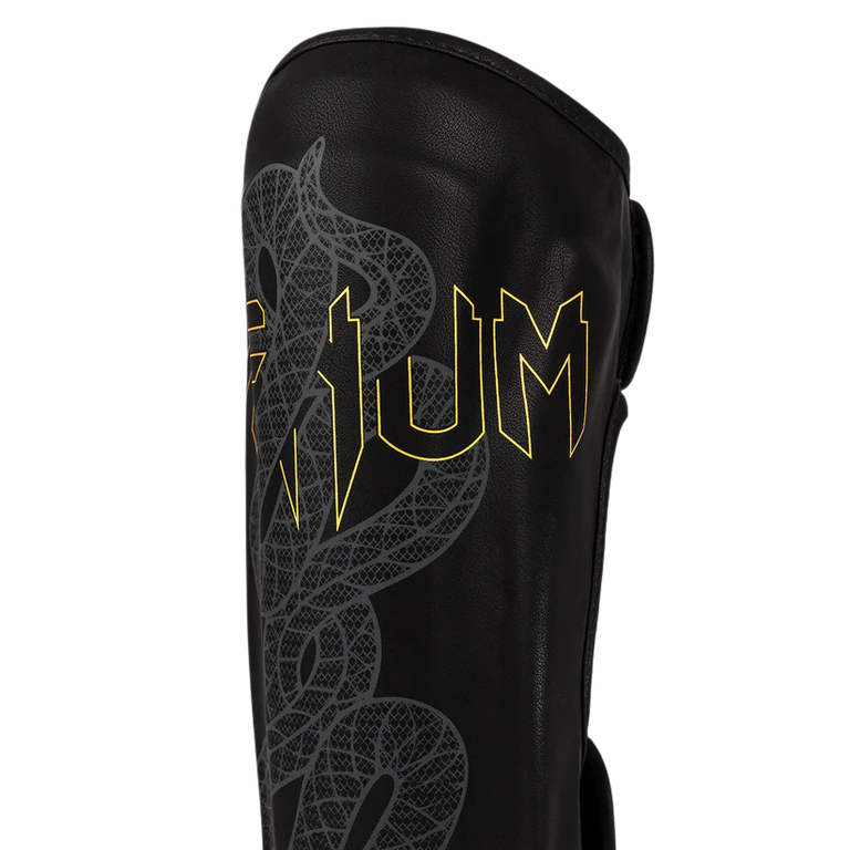 Venum Shin Guards Serpenti Black/Silver/Gold