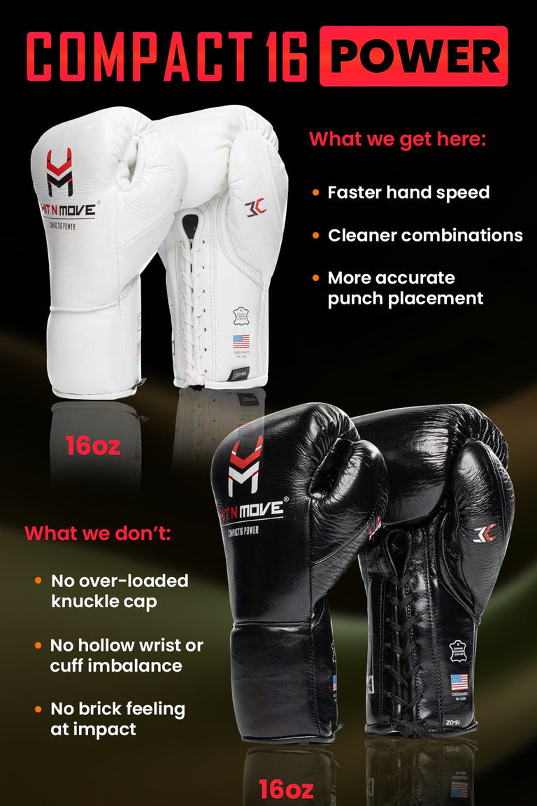 Hit N Move Bag and Conditioning Boxing Gloves Compact 16oz White