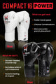 Hit N Move Bag and Conditioning Boxing Gloves Compact 16oz Black