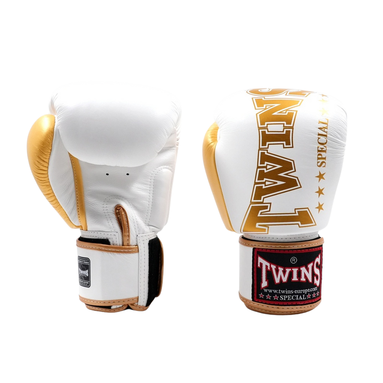 Twins Boxing Gloves BGVL 8 White/Gold