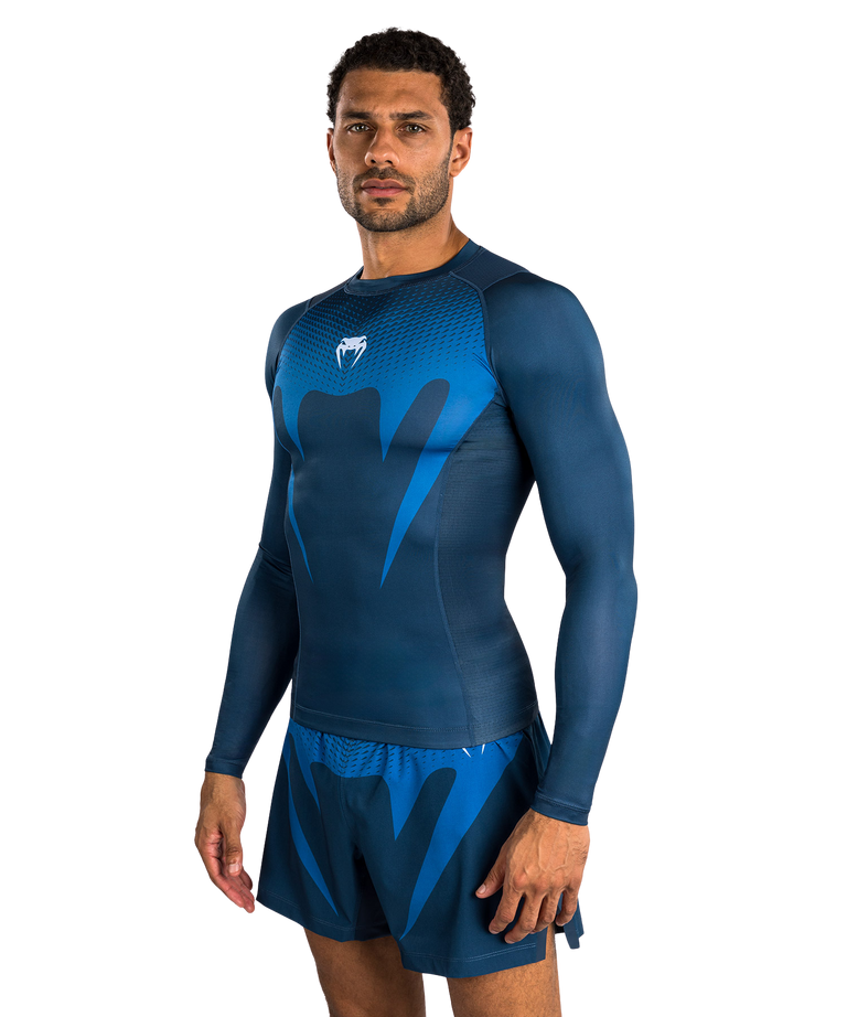 Venum Rashguard No Gi Long Sleeve Indigo