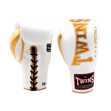 Twins Boxing Gloves BGLL 8 White