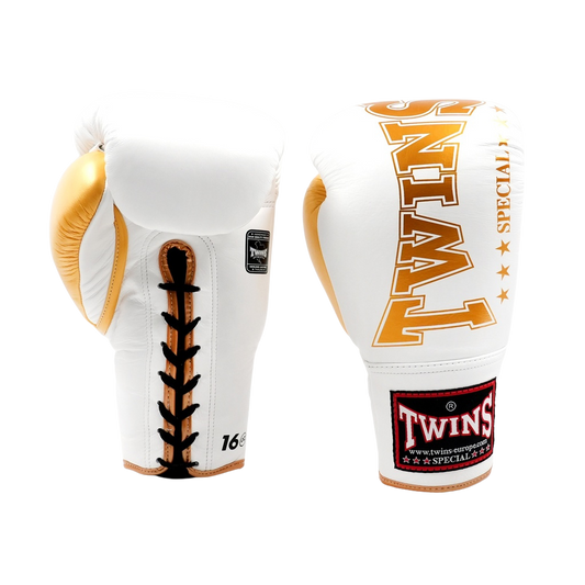 Twins Boxing Gloves BGLL 8 White