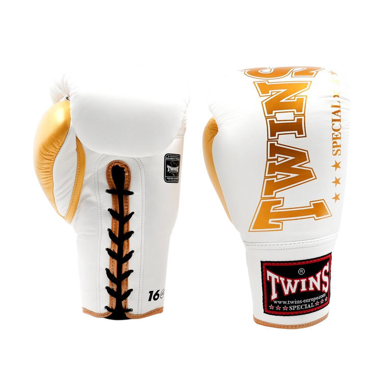 Twins Boxing Gloves BGLL 8 White