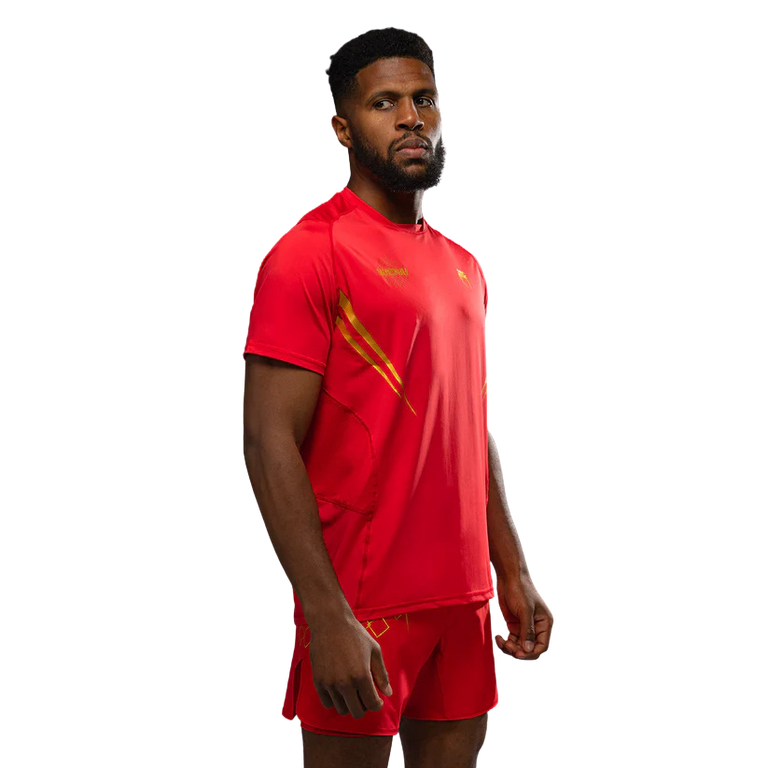 Venum X WOW FC Dry-Tech T-shirt Fiery Red