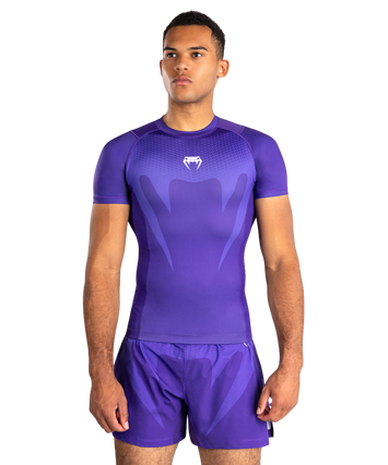 Venum Rashguard No Gi Short Sleeve Purple