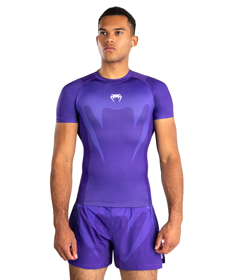 Venum Rashguard No Gi Short Sleeve Purple