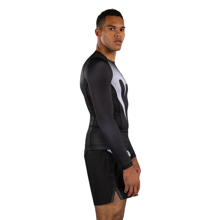 Venum Rashguard No Gi Long Sleeve Black/White