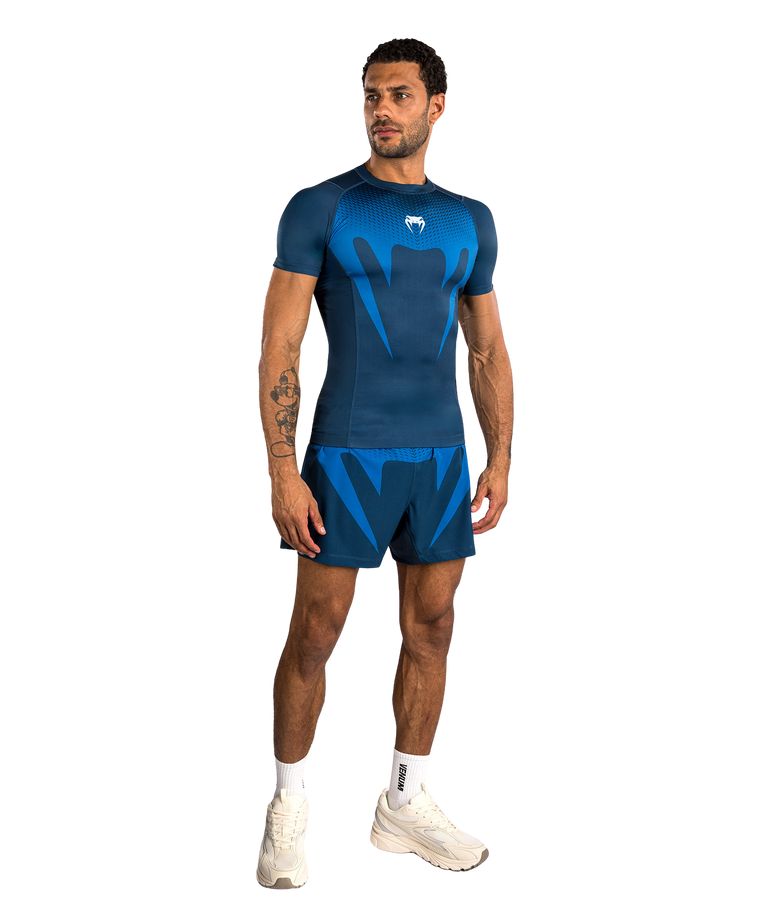 Venum Rashguard No Gi Short Sleeve Indigo