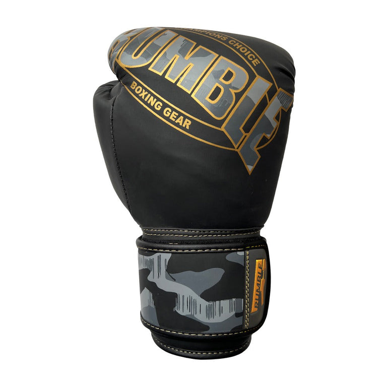 Rumble Boxing Gloves Kids Camo Black/Gold