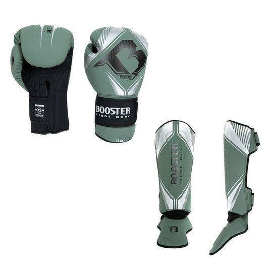 Booster kickboxing set Bangkok Series 3 Khaki/Black/Silver