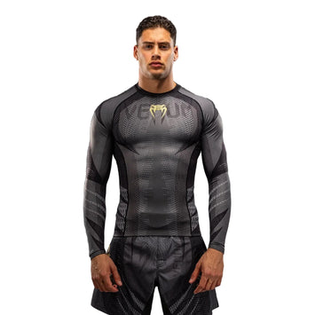 Venum Galactic 3.0 Long Sleeve Rashguard Black/Gold