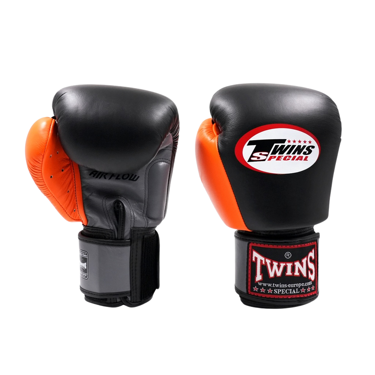 Twins Boxing gloves BGVL 3 AIR Black/Orange/Grey