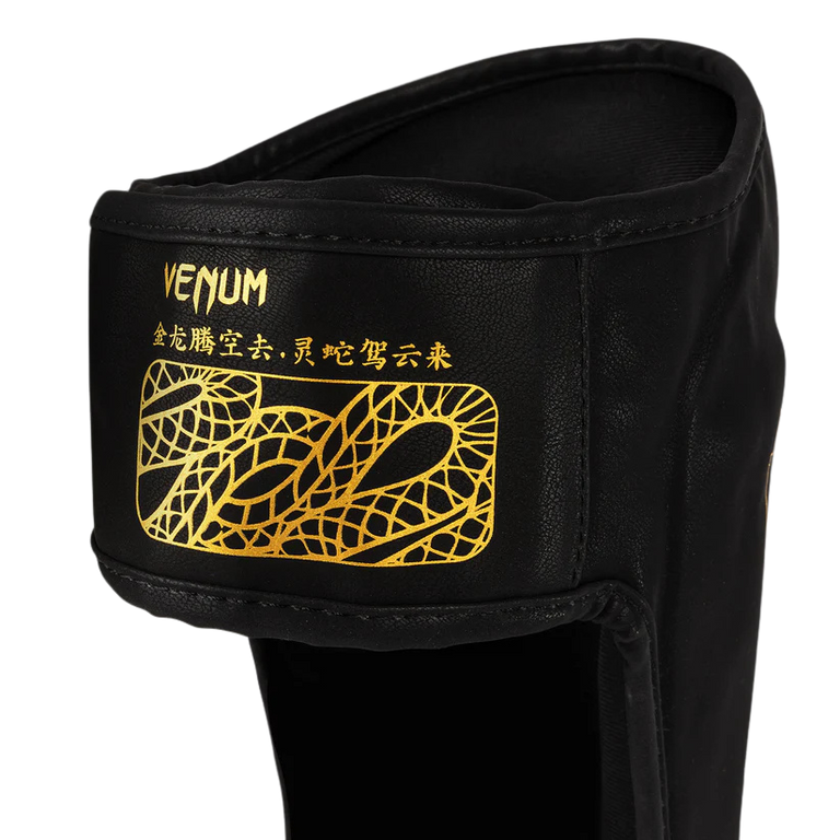 Venum Shin Guards Serpenti Black/Silver/Gold