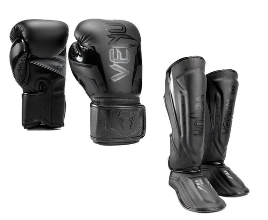 Venum Kickboxing Set Elite Evo Black/Black