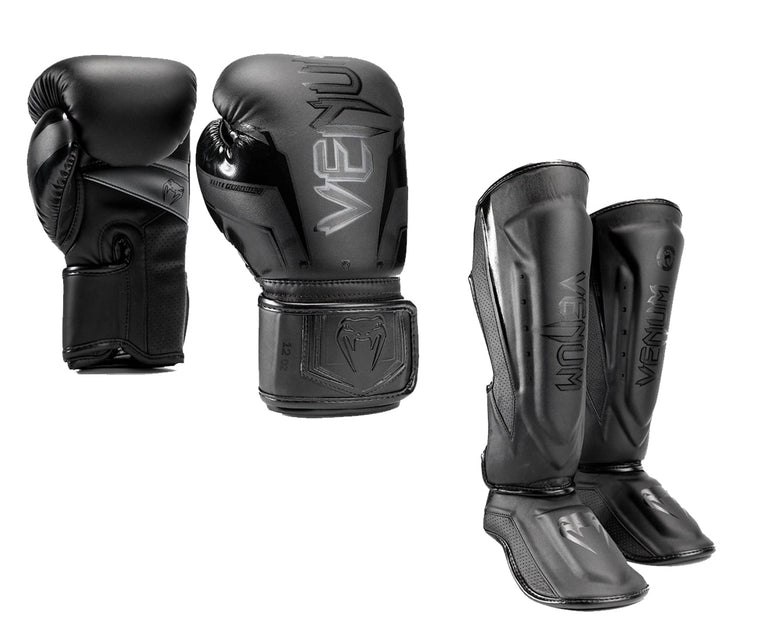 Venum Kickboxing Set Elite Evo Black/Black