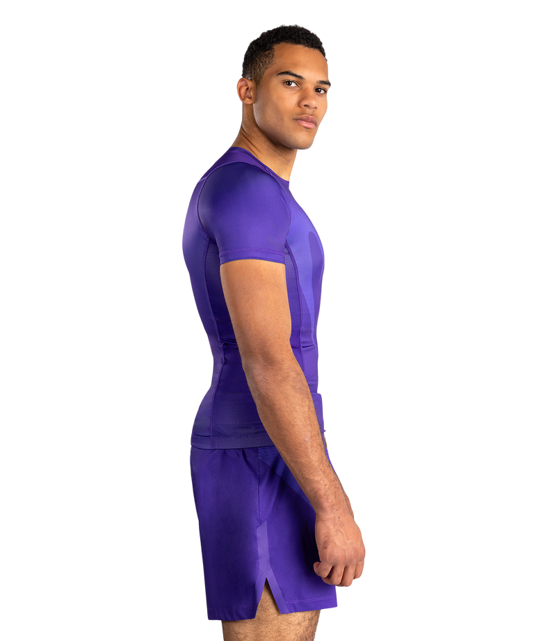 Venum Rashguard No Gi Short Sleeve Purple