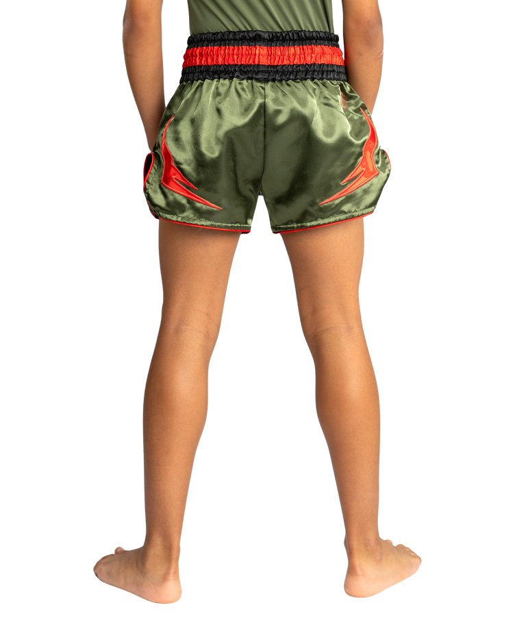 Venum Kickboxing Shorts Inferno Army Green/Orange