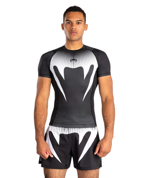 Venum Rashguard No Gi Short Sleeve Black/White