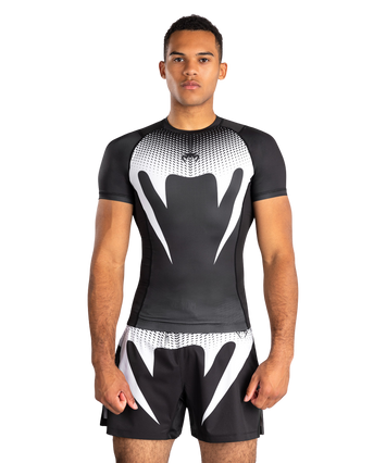 Venum Rashguard No Gi Short Sleeve Black/White