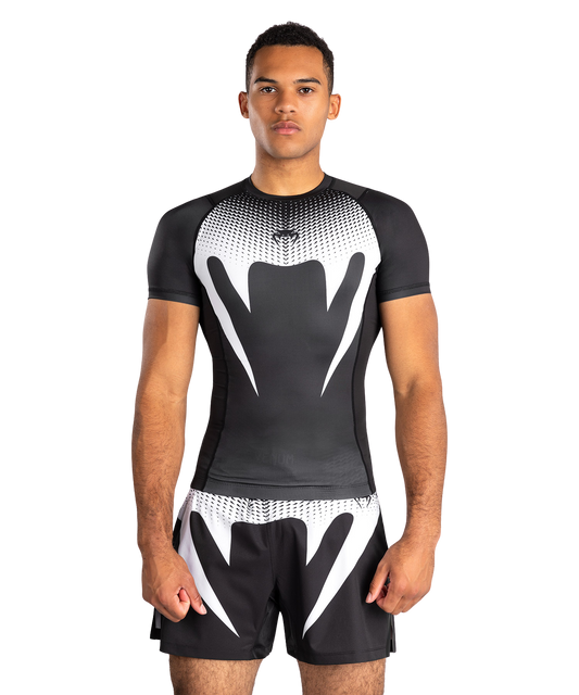 Venum Rashguard No Gi Short Sleeve Black/White