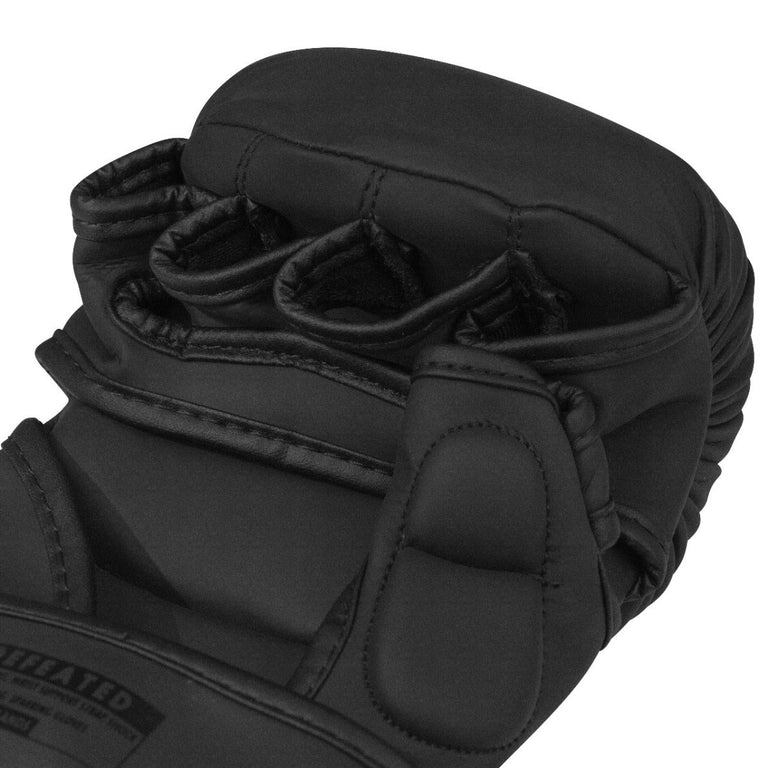 Rumble MMA Gloves Leather Undefeated Black/Black