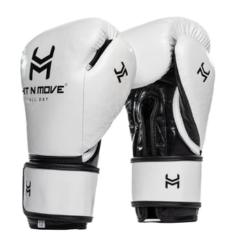 Hit N Move Boxing Gloves All Day Pro White/Black