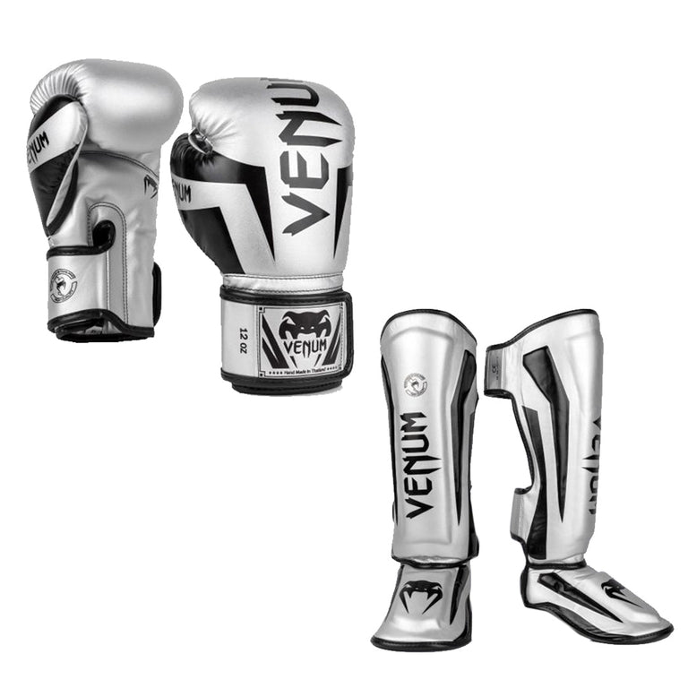 Venum Kickboxing Set Elite Silver/Black