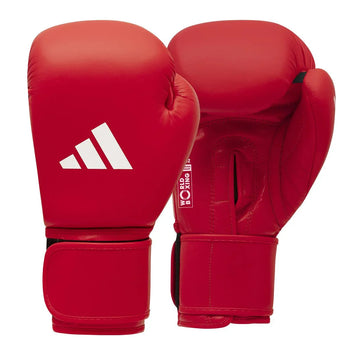 Adidas Boxing Gloves Velcro World Boxing Red