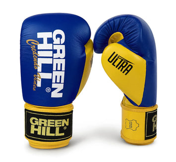Green Hill Boxing Gloves Ultra Blue/Yellow